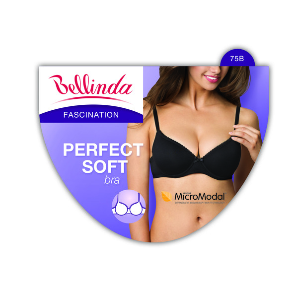 Bellinda PERFECT SOFT BRA - PADDED SOFT BRA - BLACK